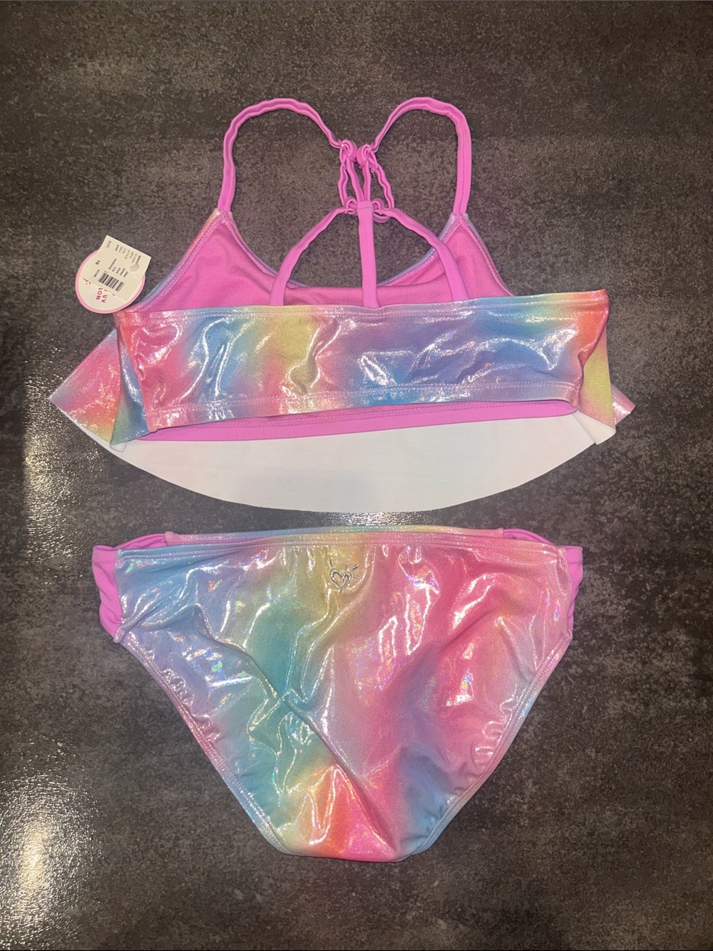 Two Justice Tankini and Bikini Swimsuits-NWT-Girls Size 16- Cute Designs! - Picture 6 of 8